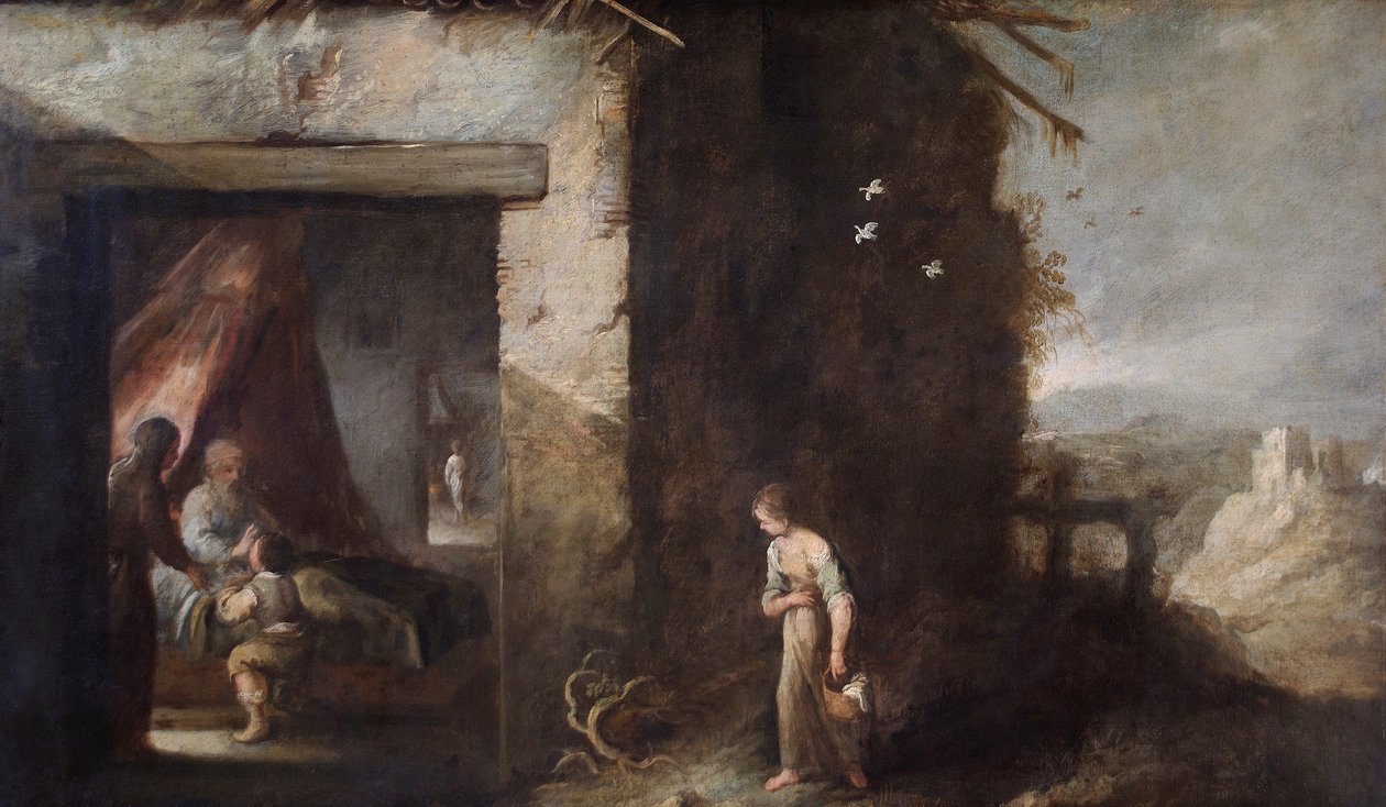 „Isaac Blessing Jacob“, 17. století od Bartolomé Esteban Murillo