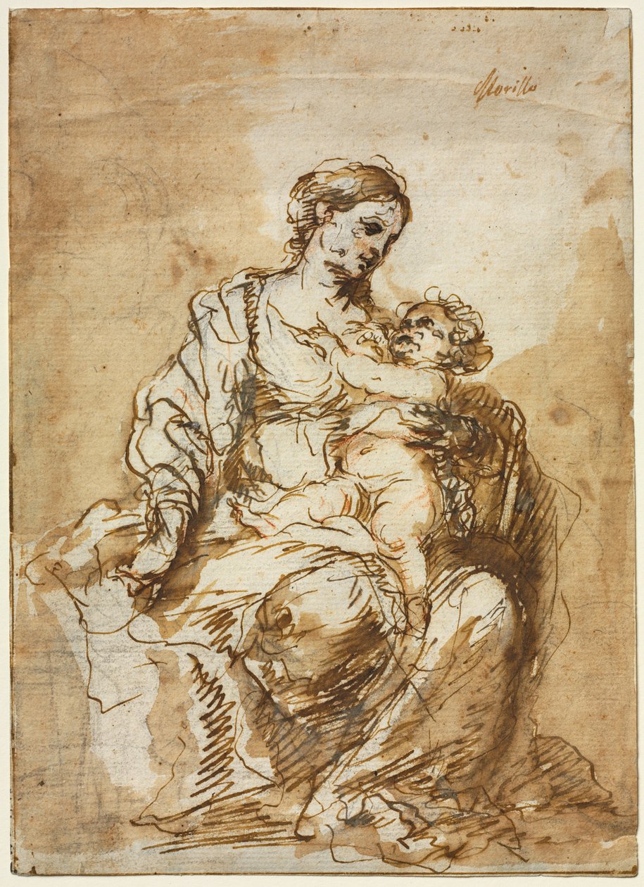 Madonna Kojící Ježíška, c. 1670. od Bartolomé Esteban Murillo