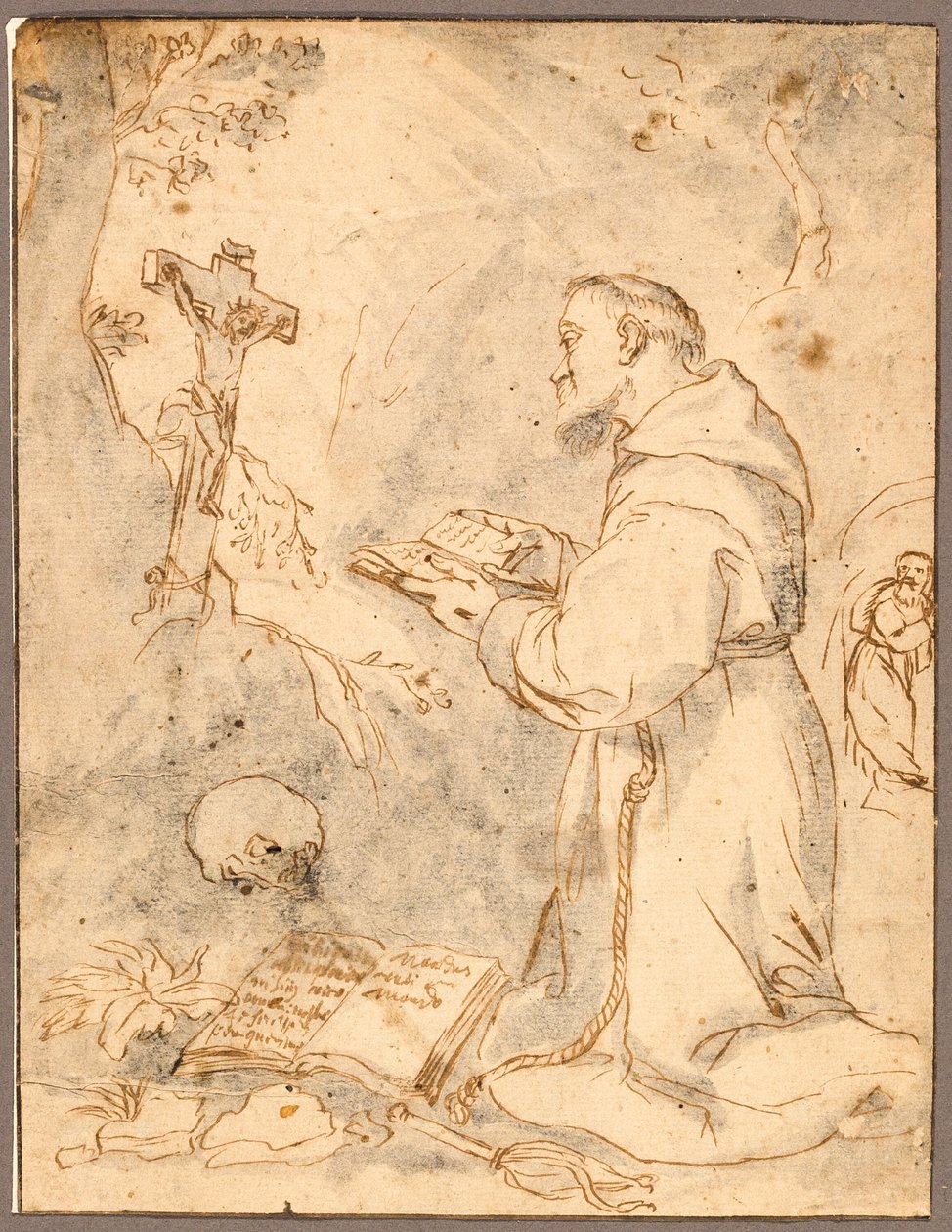 Svatý František se modlí od Bartolomé Esteban Murillo
