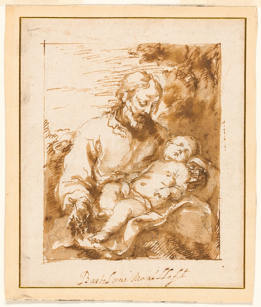 Svatý Josef a spící dítě od Bartolomé Esteban Murillo