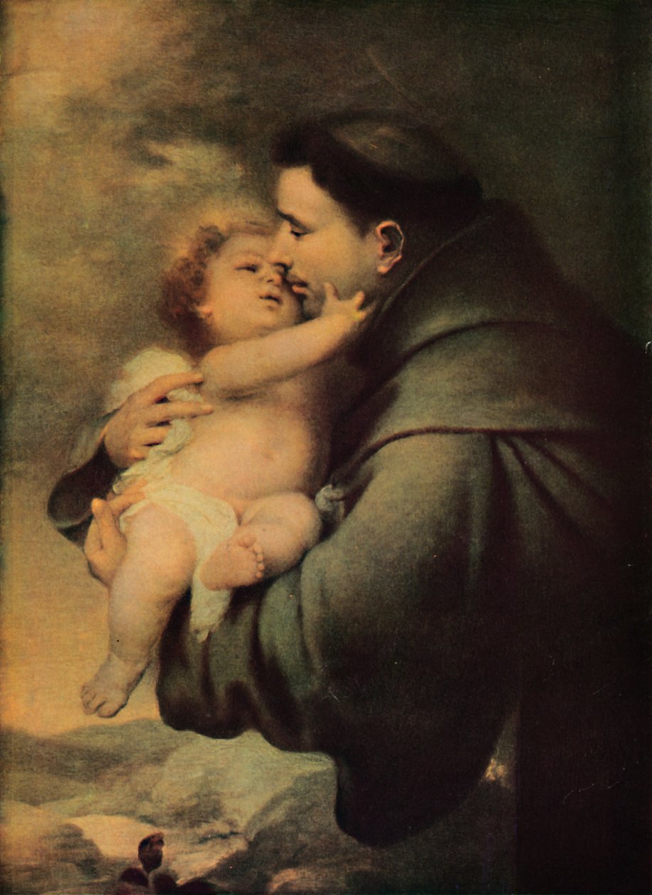 Svatý Antonín Paduánský s Ježíškem, polovina 17. století, 1914. od Bartolomé Esteban Murillo