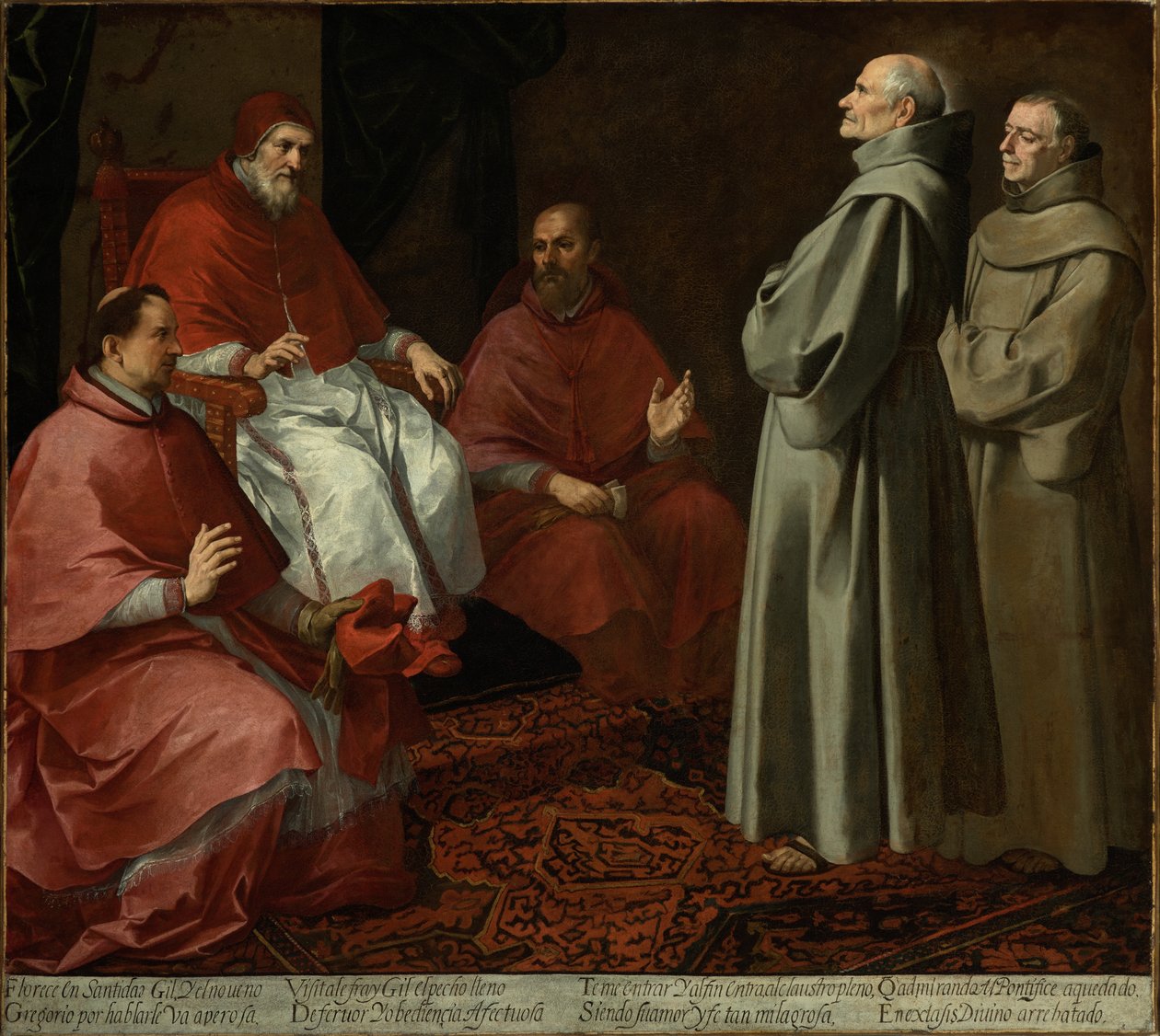 Blahoslavený Jiljí před papežem Řehořem IX., kolem 1645-1646 od Bartolomé Esteban Murillo