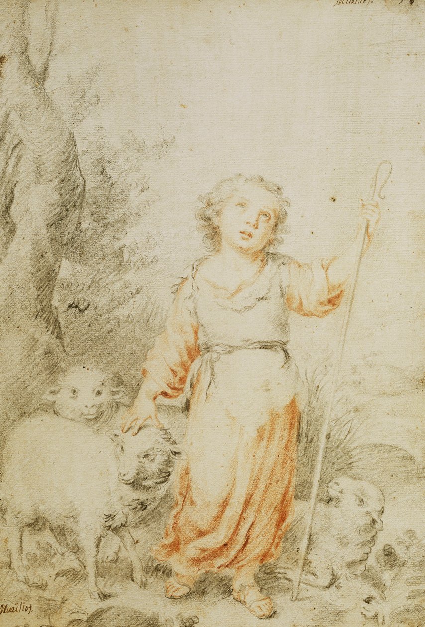 Dobrý pastýř, od Bartolomé Esteban Murillo