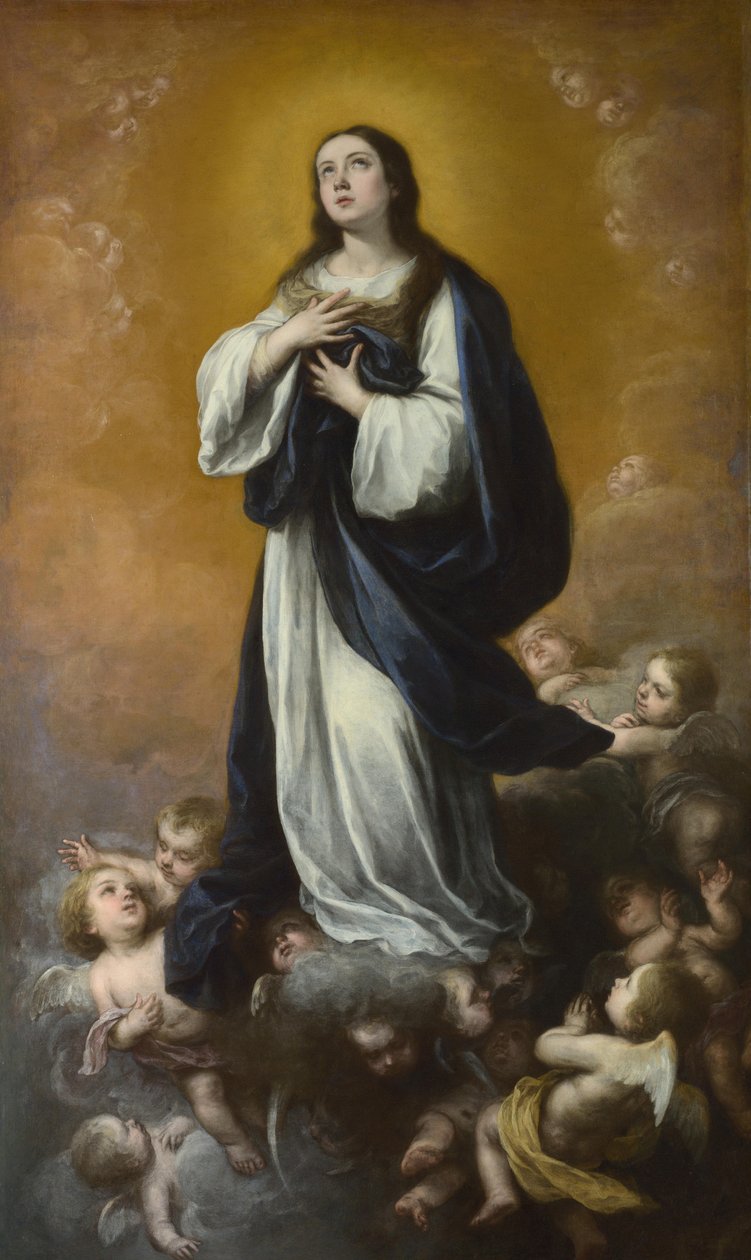 Neposkvrněné početí Panny Marie ze 17. století. od Bartolomé Esteban Murillo