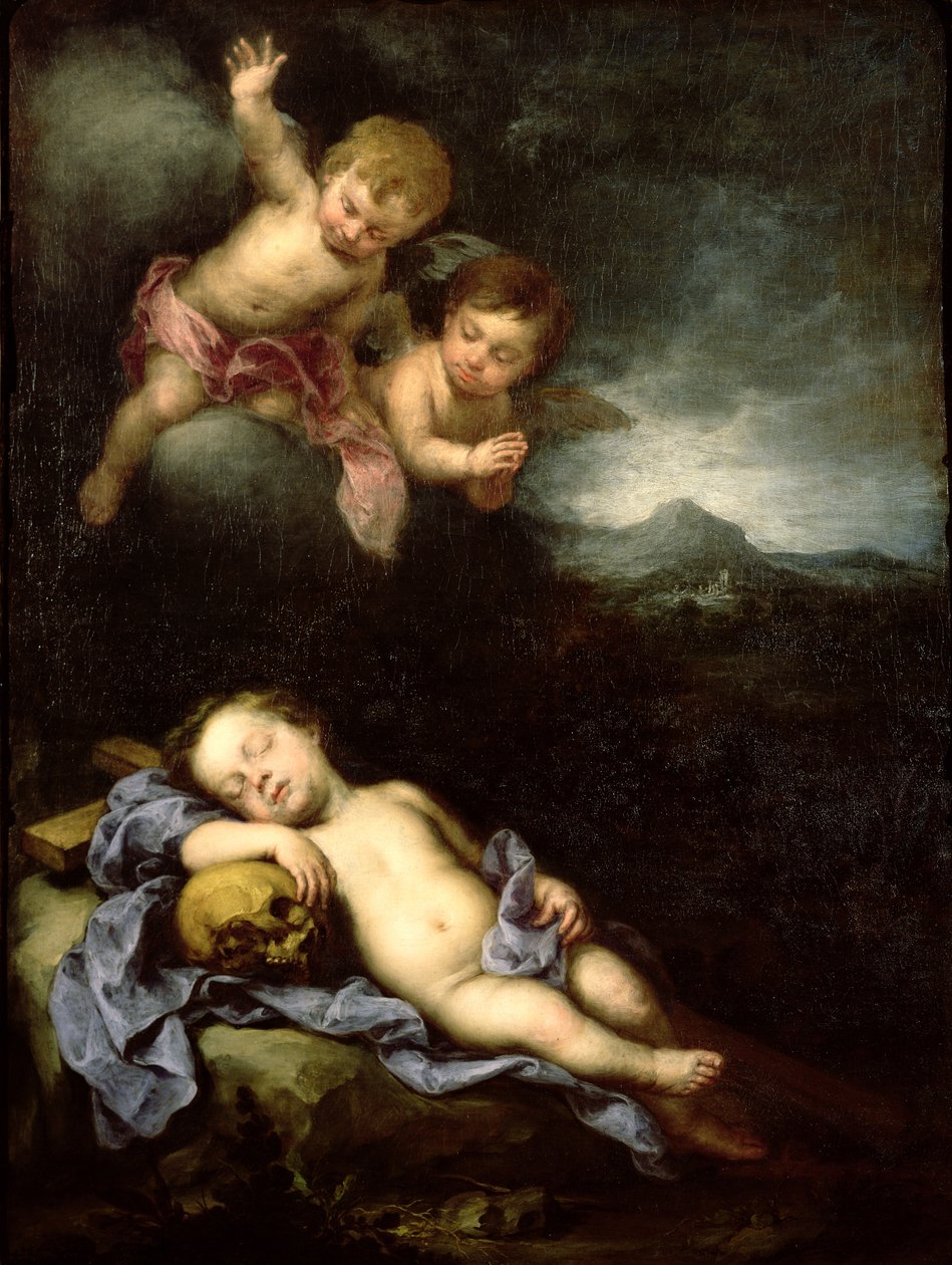 Jezulátko spící na kříži od Bartolomé Esteban Murillo