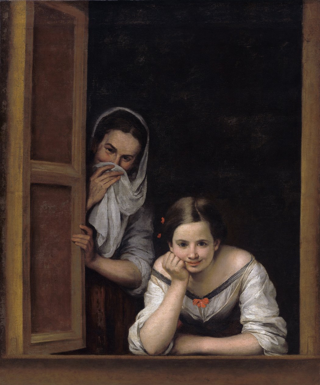 Dvě ženy u okna od Bartolomé Esteban Murillo