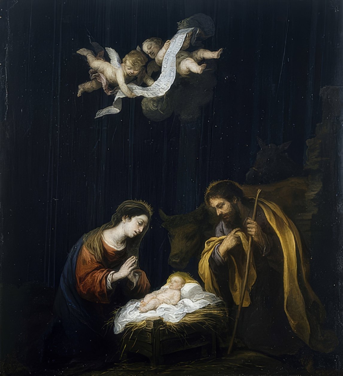 Vánoce. Kolem roku 1668 od Bartolomé Esteban Murillo