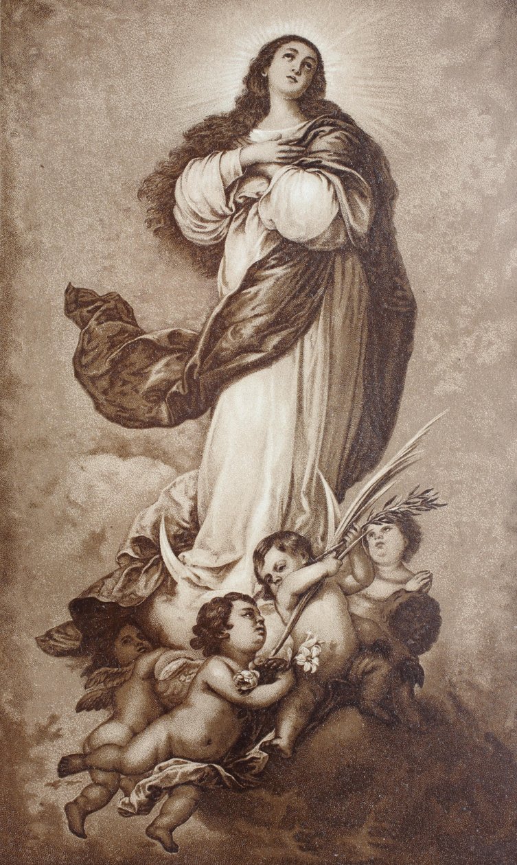 Neposkvrněné početí Panny Marie od Bartolomea Estebana Murilla od Bartolome Esteban (after) Murillo