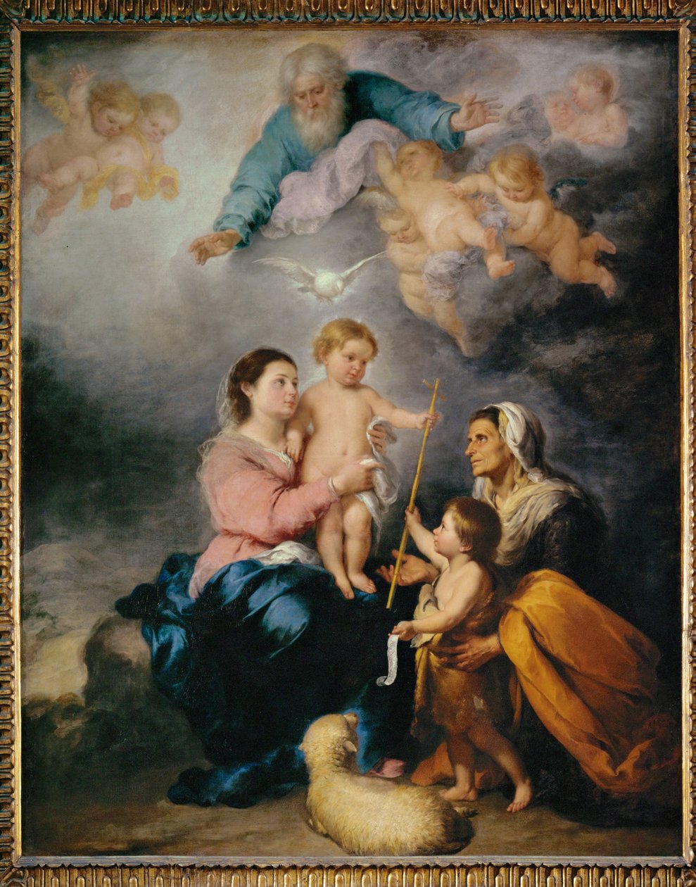 Svatá rodina, známá jako Panna Marie Sevillská - ... od Bartolome Esteban (school of) Murillo