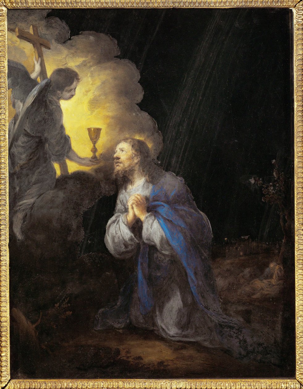 Le Christ au jardin des oliviers - Kristus v Getsemanské zahradě ... od Bartolome Esteban (school of) Murillo