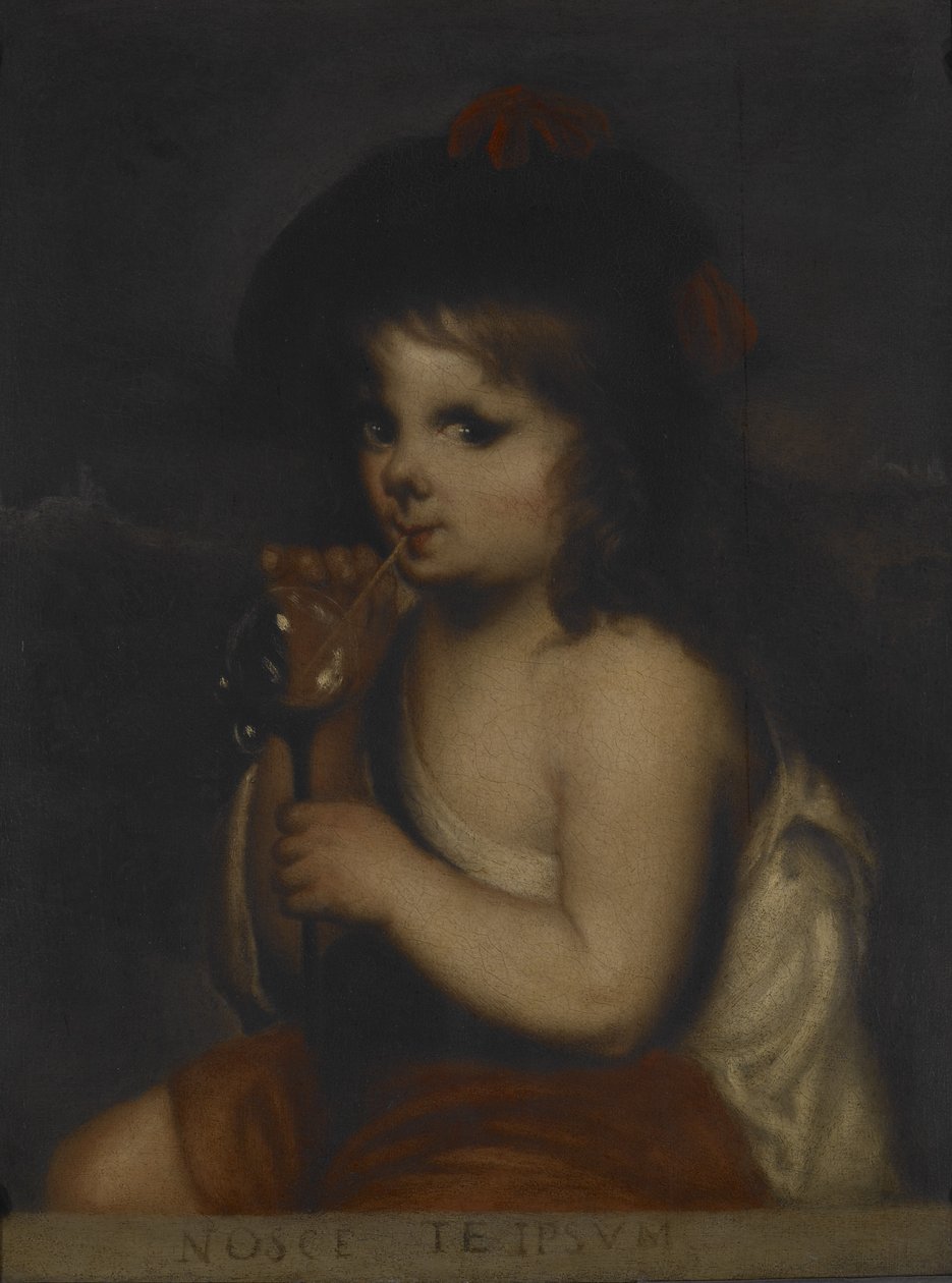 Chlapec vyfukuje bubliny (olej na plátně) od Bartolomé Esteban Murillo