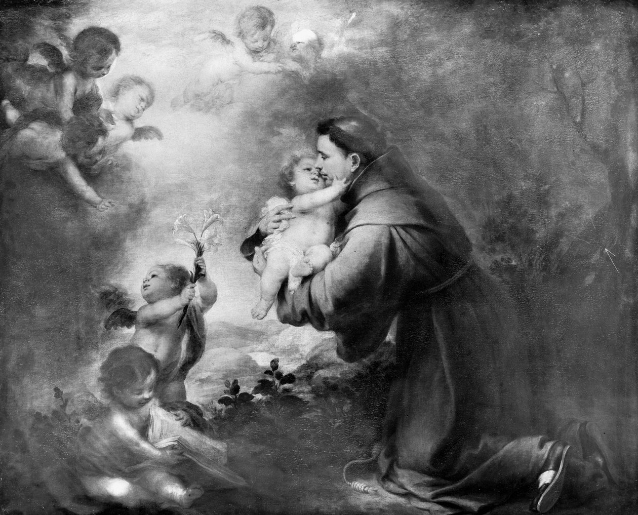 Svatý Antonín Paduánský s Ježíškem od Bartolomé Esteban Murillo