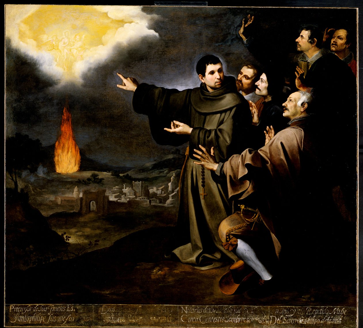 Vidění bratra Juliána z Alcalá o nanebevstoupení duše španělského krále Filipa II. od Bartolomé Esteban Murillo