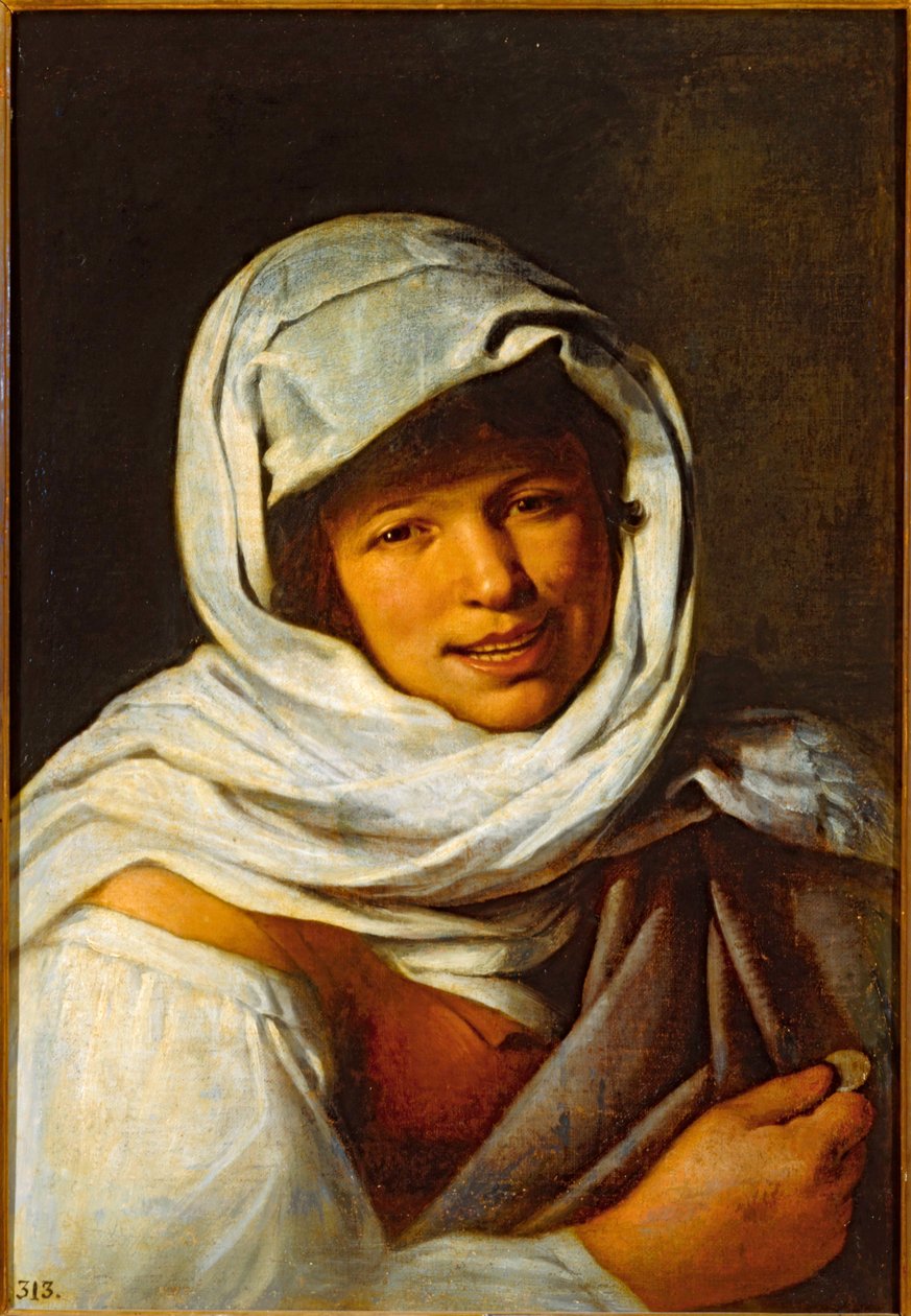 Galicijská žena s mincí ... (olej na plátně) od Bartolomé Esteban Murillo