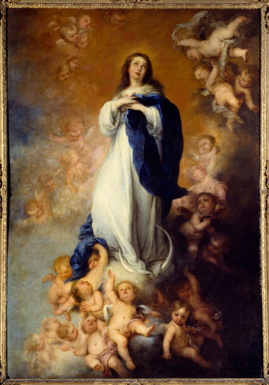 Immaculee design. Obraz Bartolome Murillo (1618-1682) Ec. Esp od Bartolomé Esteban Murillo