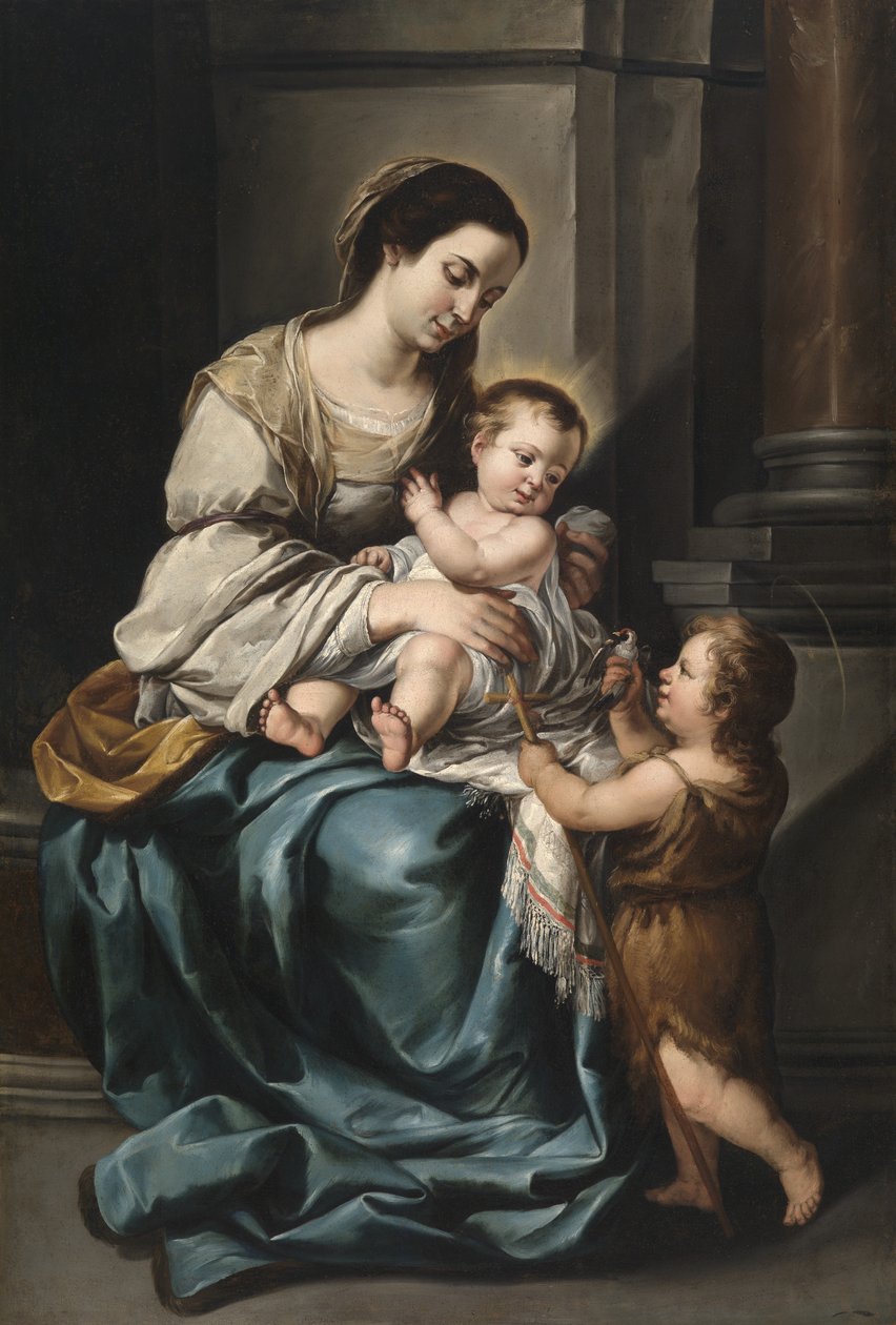 La Serrana aneb Madona s dítětem sv. Jana (olej na plátně) od Bartolomé Esteban Murillo