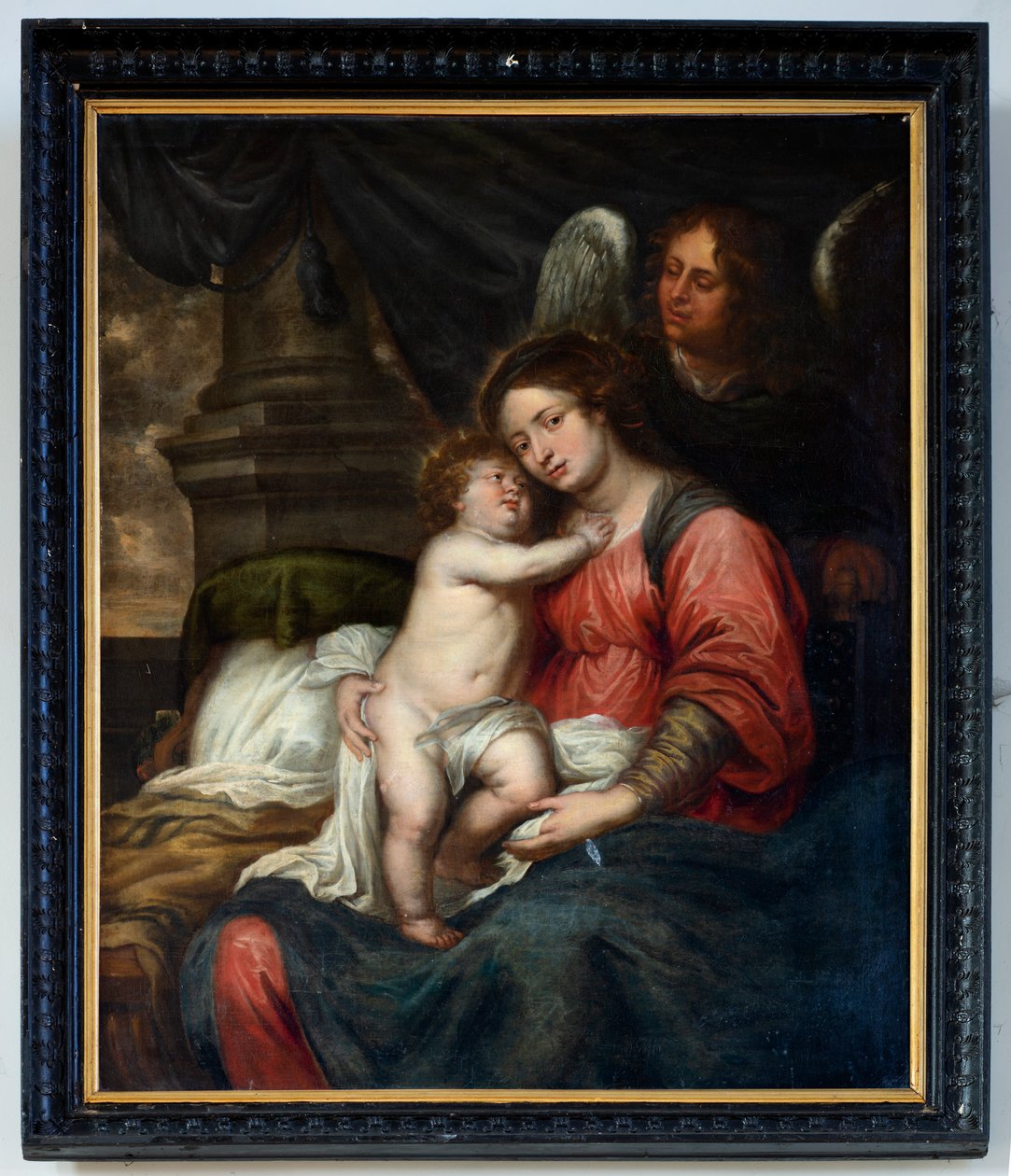 Farní kostel (Parochiekerk Sint-Andreas, Beerlegem). Malování. Panna Maria s dítětem. Bartolomé Murillo (?). od Bartolomé Esteban Murillo