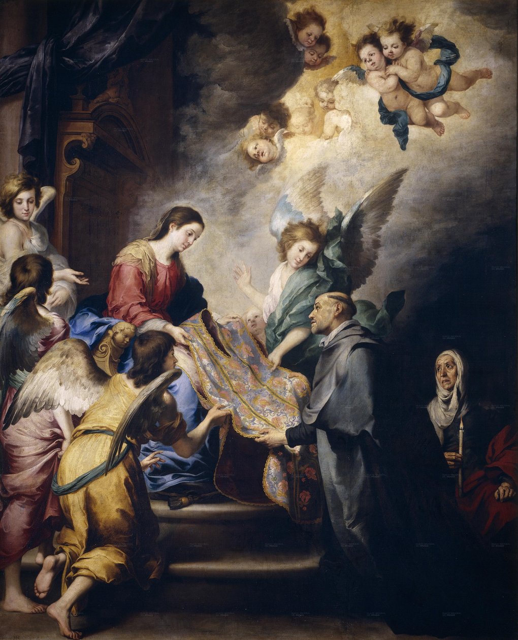Zjevení Panny Marie svatému Ildephonsovi, asi 1655 (olej na plátně) od Bartolomé Esteban Murillo