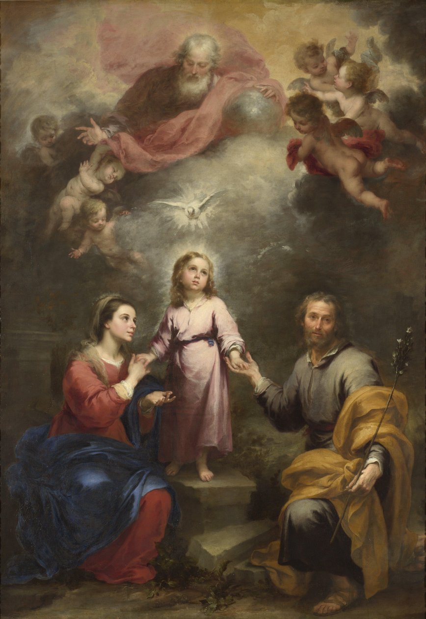 Nebeská a pozemská trojice (Pedroso Murillo) od Bartolomé Esteban Murillo