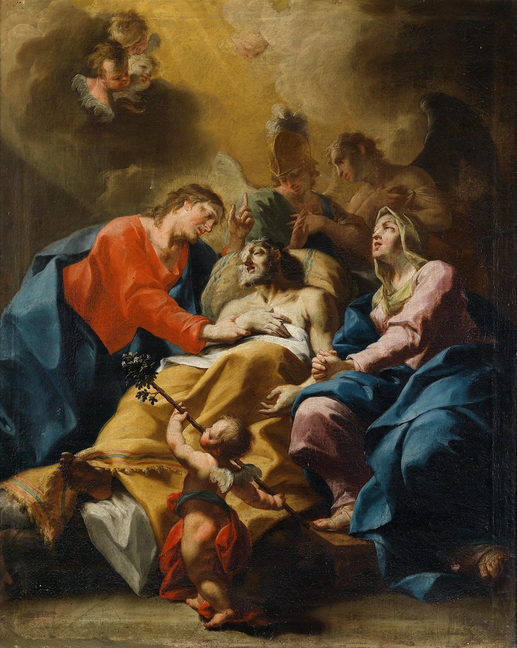 Smrt svatého Josefa od Bartolomeo Altomonte