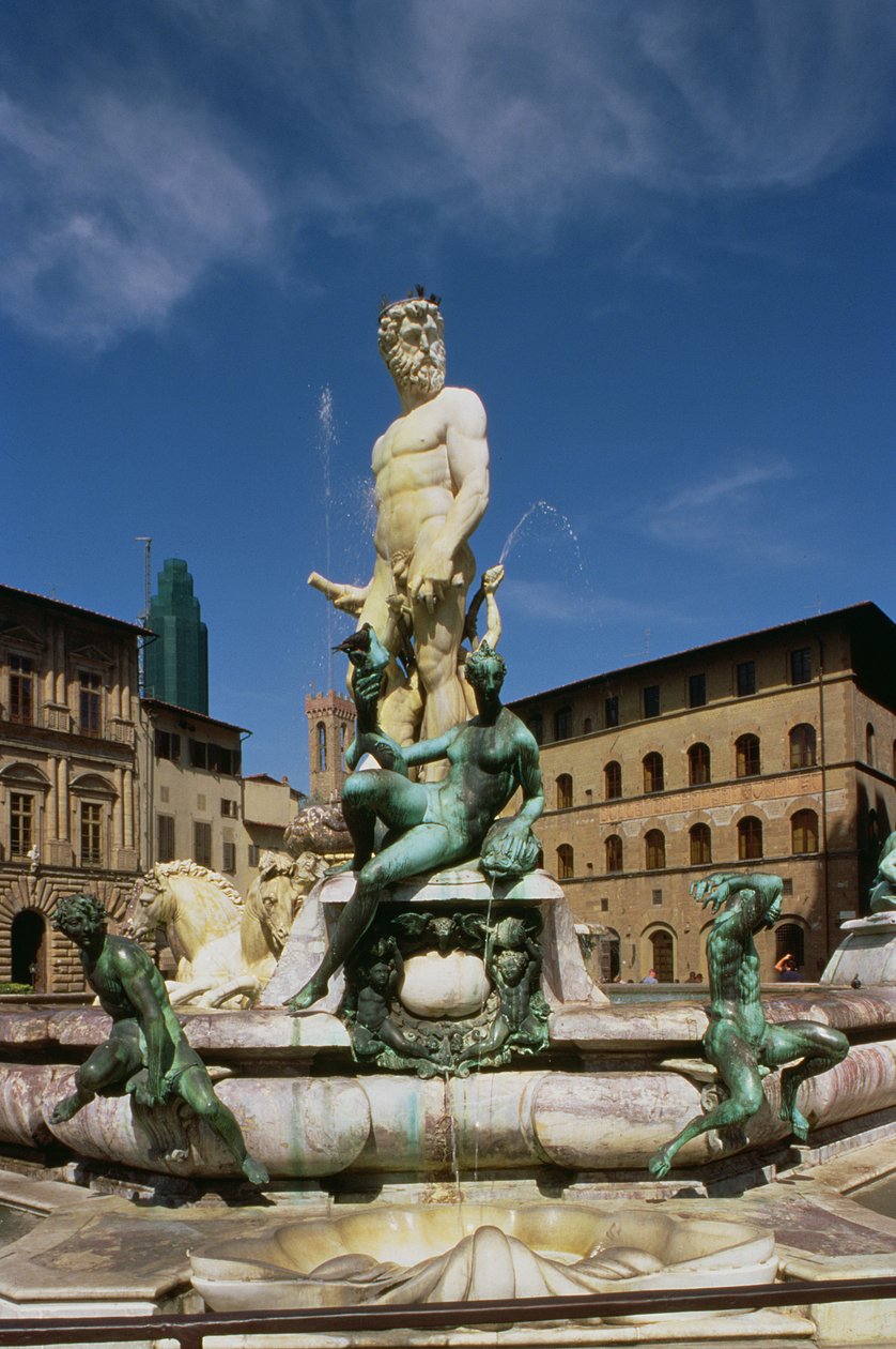 Neptunova fontána, 1560-75 (bronz a mramor) (viz také 97917-20) od Bartolomeo Ammannati