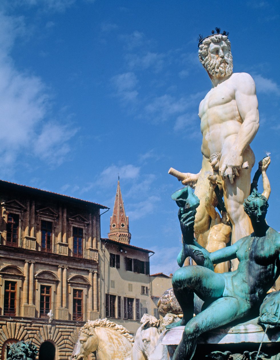 Neptunova fontána, 1560-75 (mramor a bronz) od Bartolomeo Ammannati