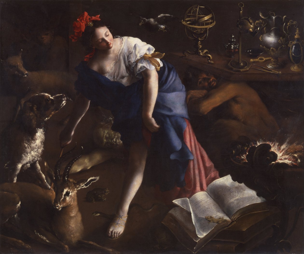 Čarodějka od Bartolomeo Guidobono