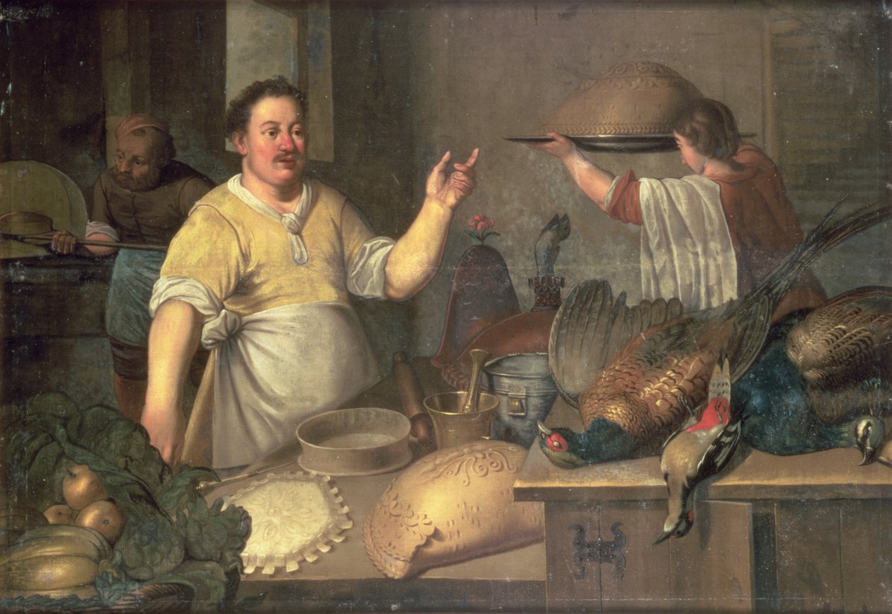 Pekař připravující koláče od Bartolomeo Passaroti