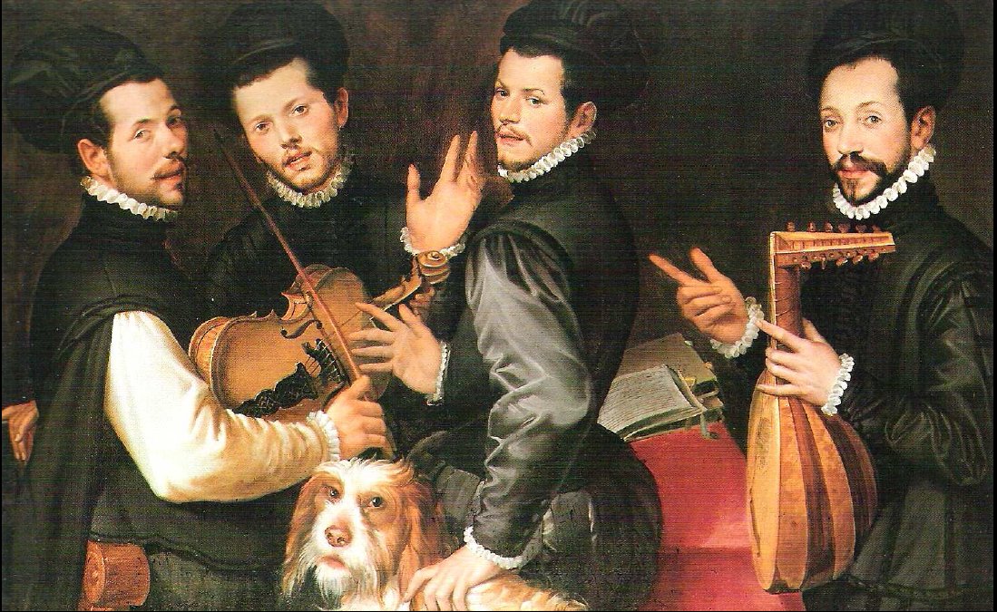 Portrét čtyř bratrů Monaldini od Bartolomeo Passarotti