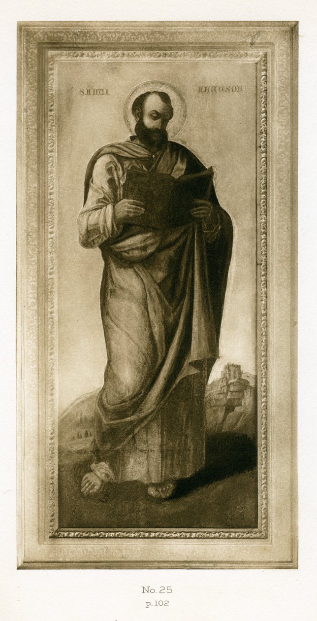 Mužský světec, snad sv. Marek, kolem 1490 (olej a tempera na panelu) od Bartolomeo Vivarini