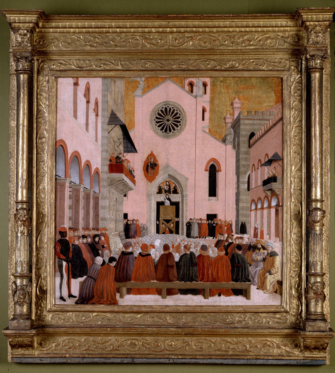 Sv. Vincent Ferrer Kázání před kostelem Sant