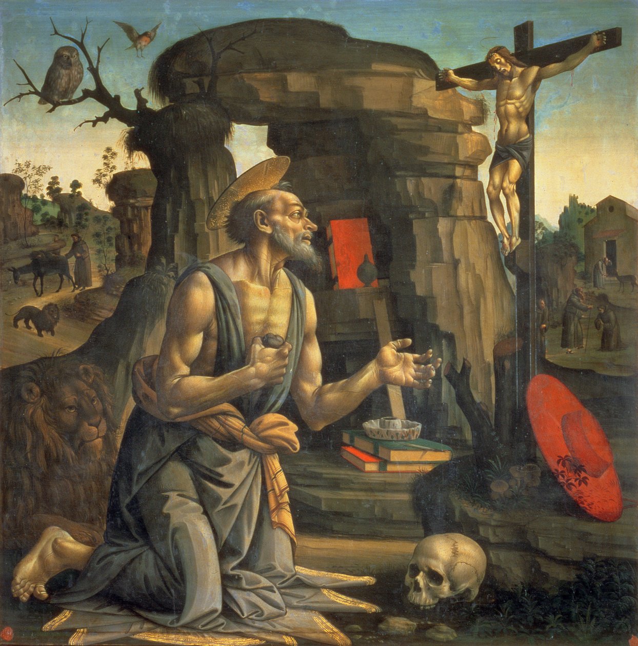 Svatý Jeroným v Pokání od Bartolomeo di Giovanni