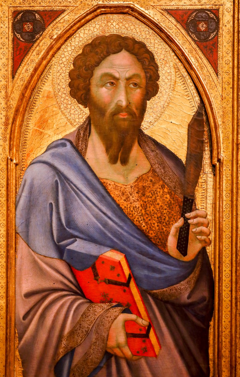 Svatý Bartoloměj. 14. století (tempera na dřevě) od Bartolomeo Barini