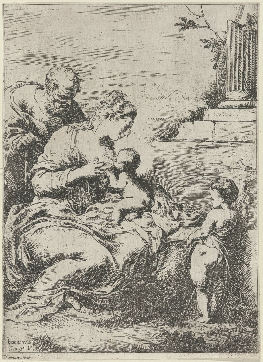 Marie kojí Kristovo dítě od Bartolomeo Biscaino