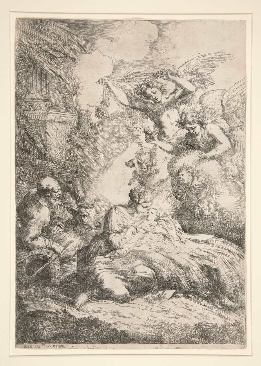 Narození Páně od Bartolomeo Biscaino