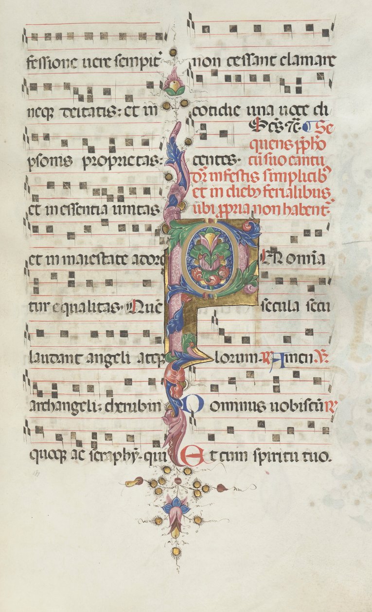 Missale: Fol. 183: Listová výzdoba, 1469. od Bartolomeo Caporali