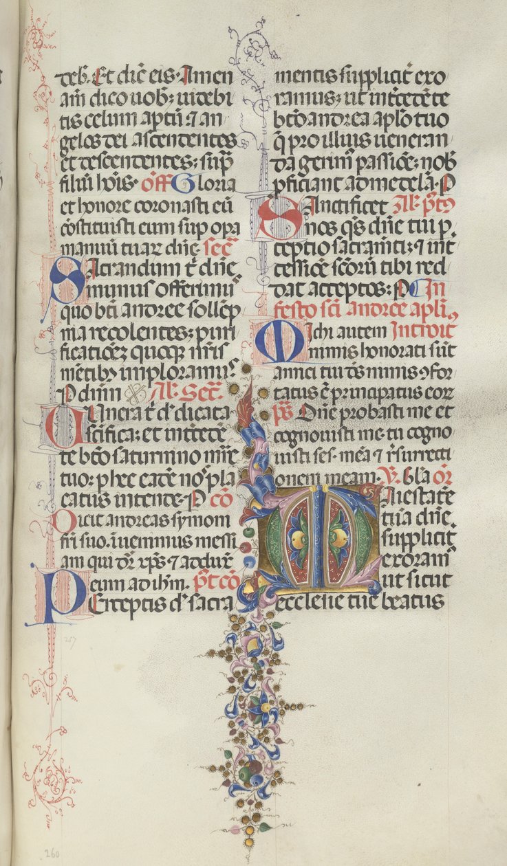 Missale: Fol. 260: Listí s ovocem, 1469. od Bartolomeo Caporali