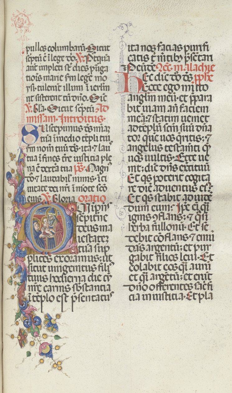 Missale: Fol. 270: Představení Krista Simeonovi, 1469. od Bartolomeo Caporali