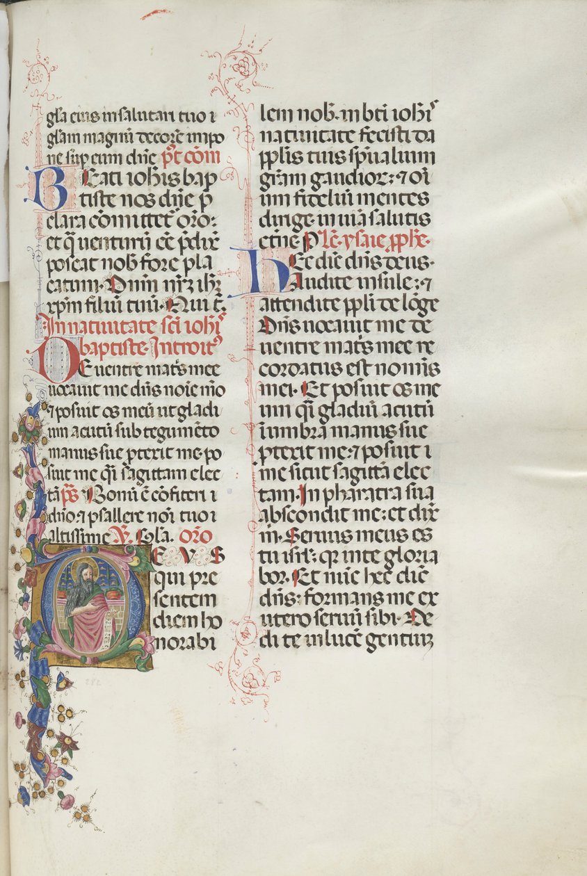 Missale: Fol. 287: Svatý Jan Křtitel, 1469. od Bartolomeo Caporali