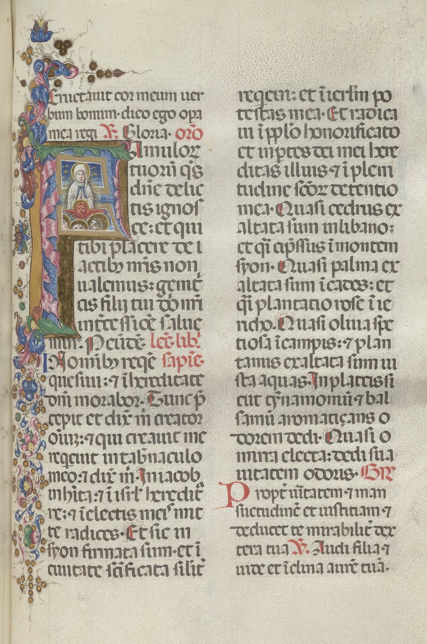Missale: Fol. 306: Nanebevzetí Panny Marie, 1469. od Bartolomeo Caporali