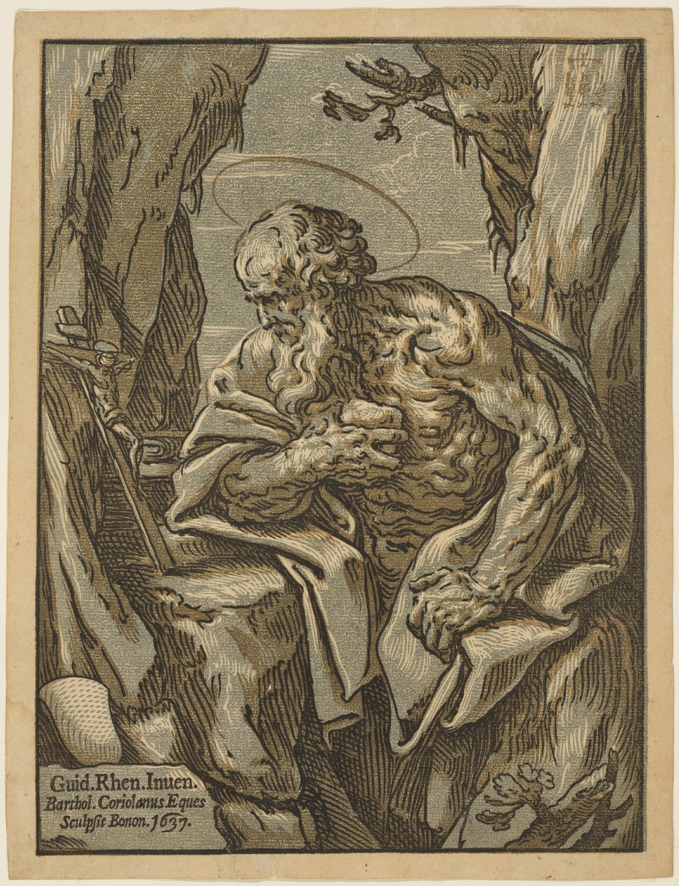 Svatý Jeroným od Bartolomeo Coriolano