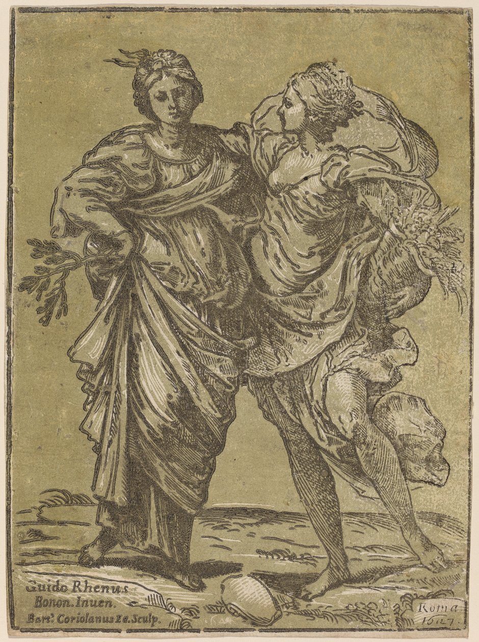 Aliance míru a hojnosti od Bartolomeo Coriolano after Guido Reni