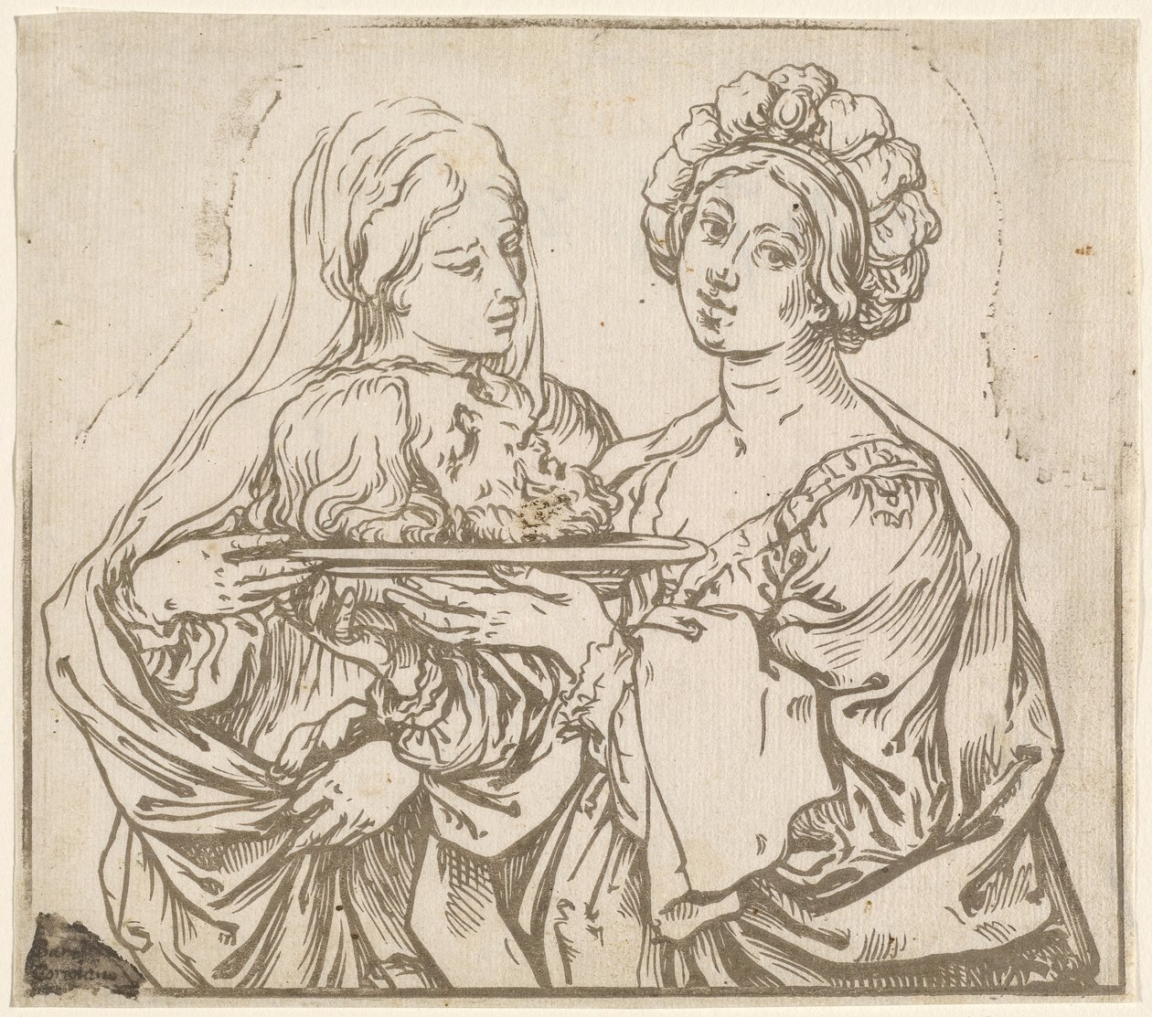 Herodias a Salome od Bartolomeo Coriolano after Guido Reni