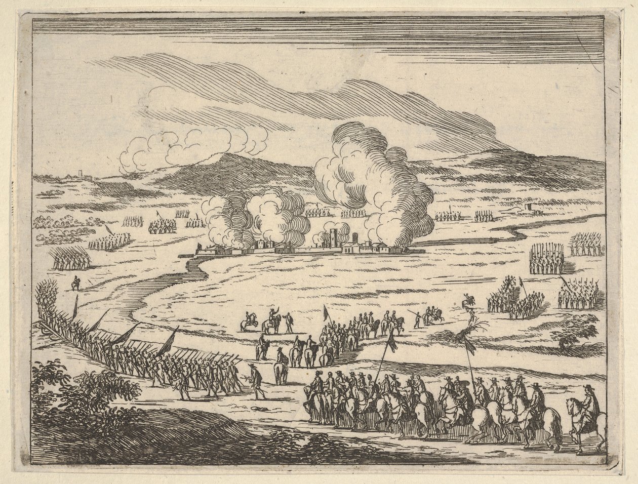 Obléhání Alexandrie začíná, z Idea křesťanského prince a hrdiny ve Františkovi ..., 1659. od Bartolomeo Fenice