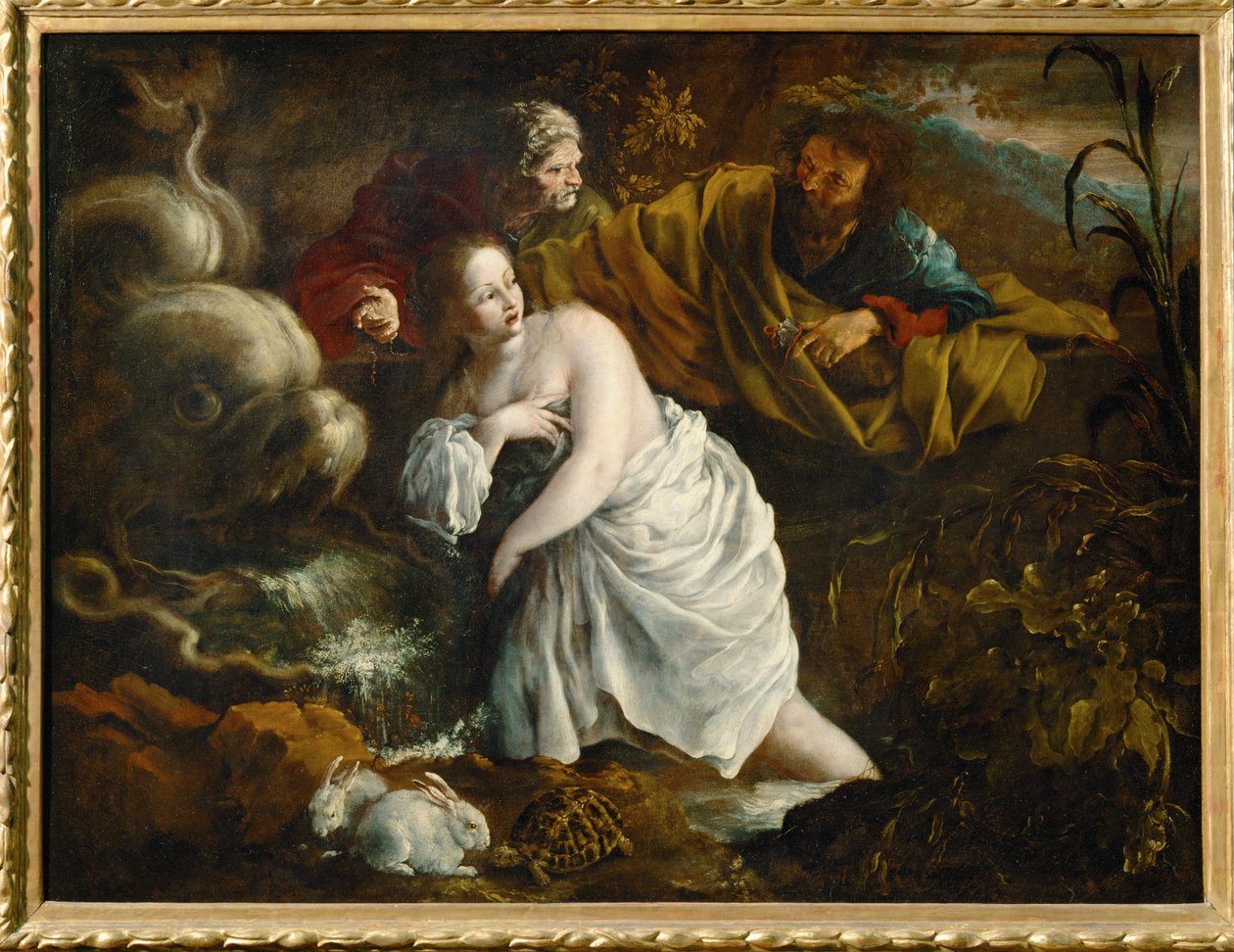 Susannah a starší... od Bartolomeo Guidobono