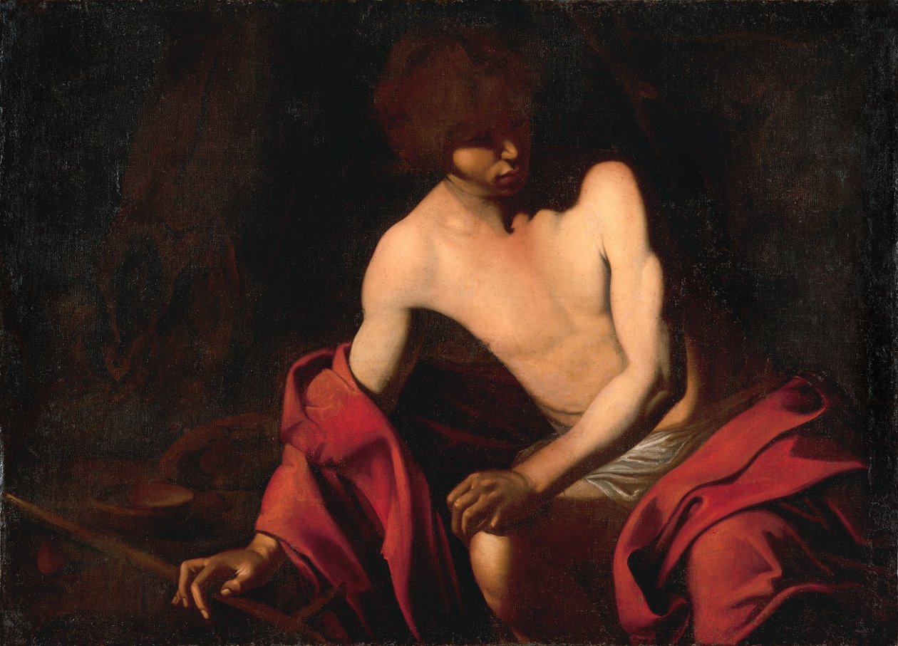 Italsky: San Giovanni Battista Svatý Jan Křtitel od Bartolomeo Manfredi