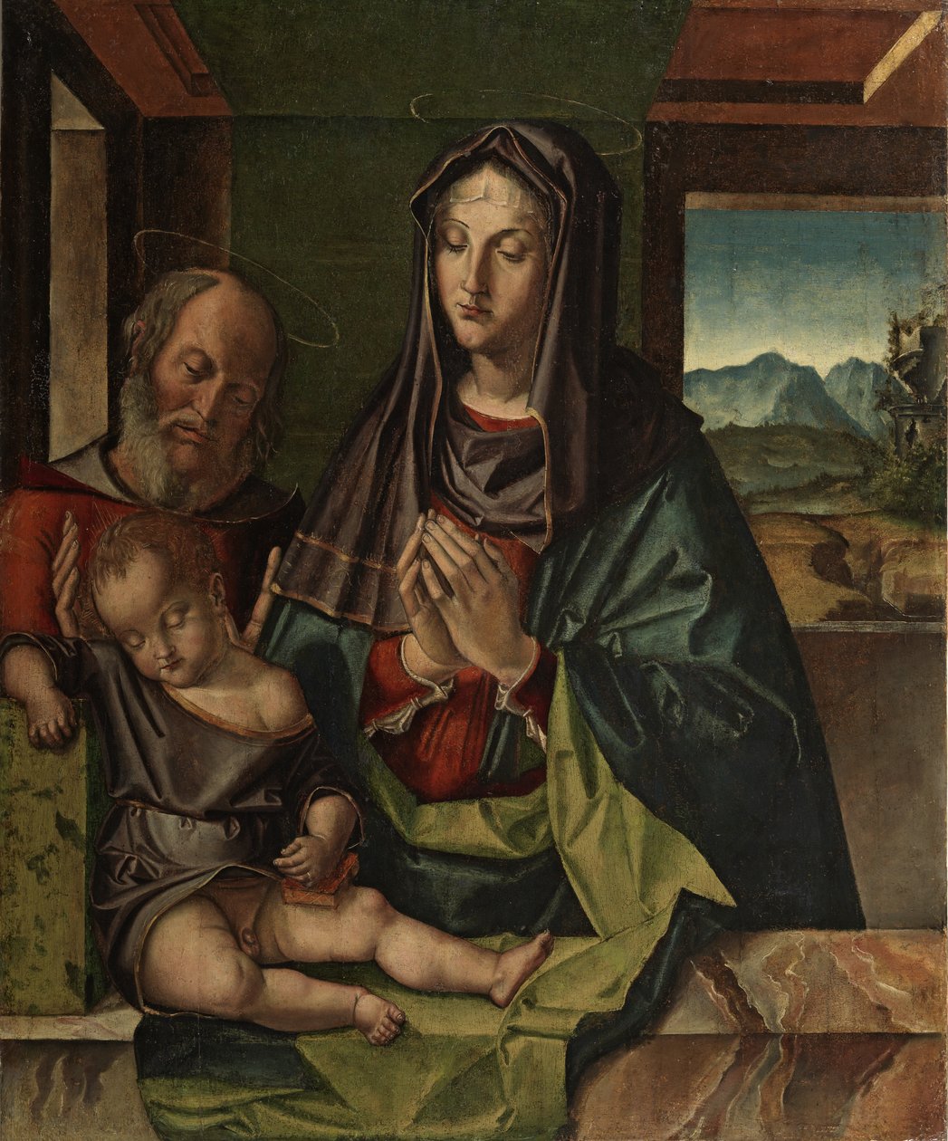 Svatá rodina, cca 1500 od Bartolomeo Montagna