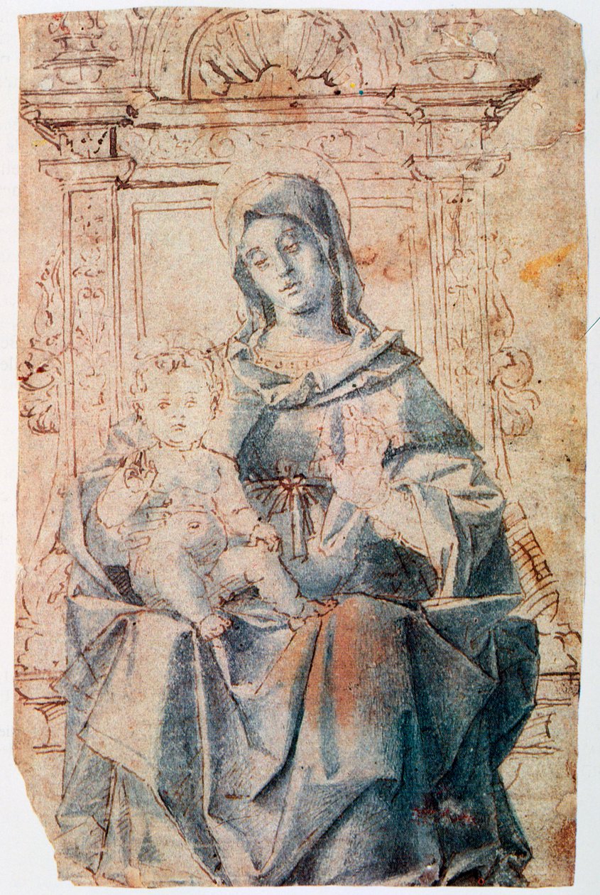 Panna a dítě, c1470-1523 od Bartolomeo Montagna