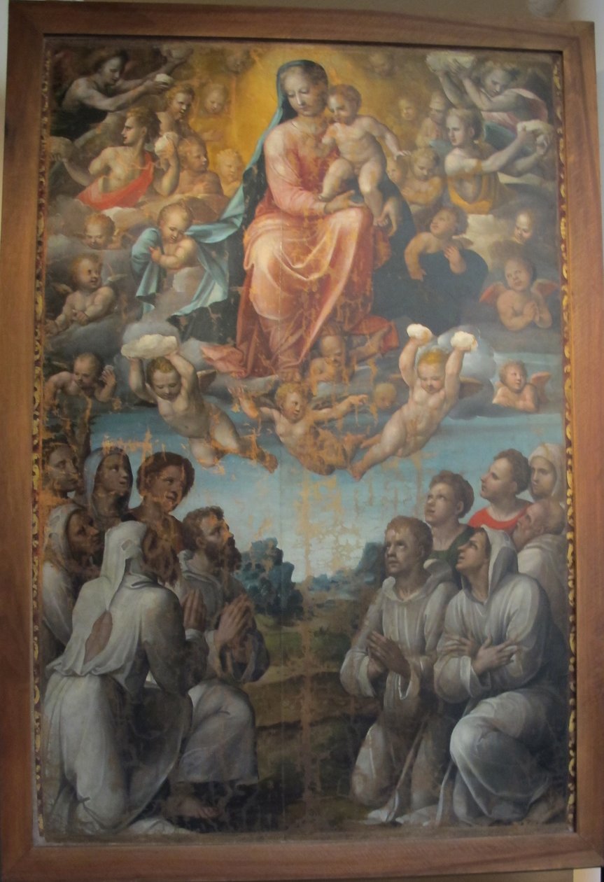 Bartolomeo neroni známý jako Ježek, Madona s bratry z roty od Bartolomeo Neroni