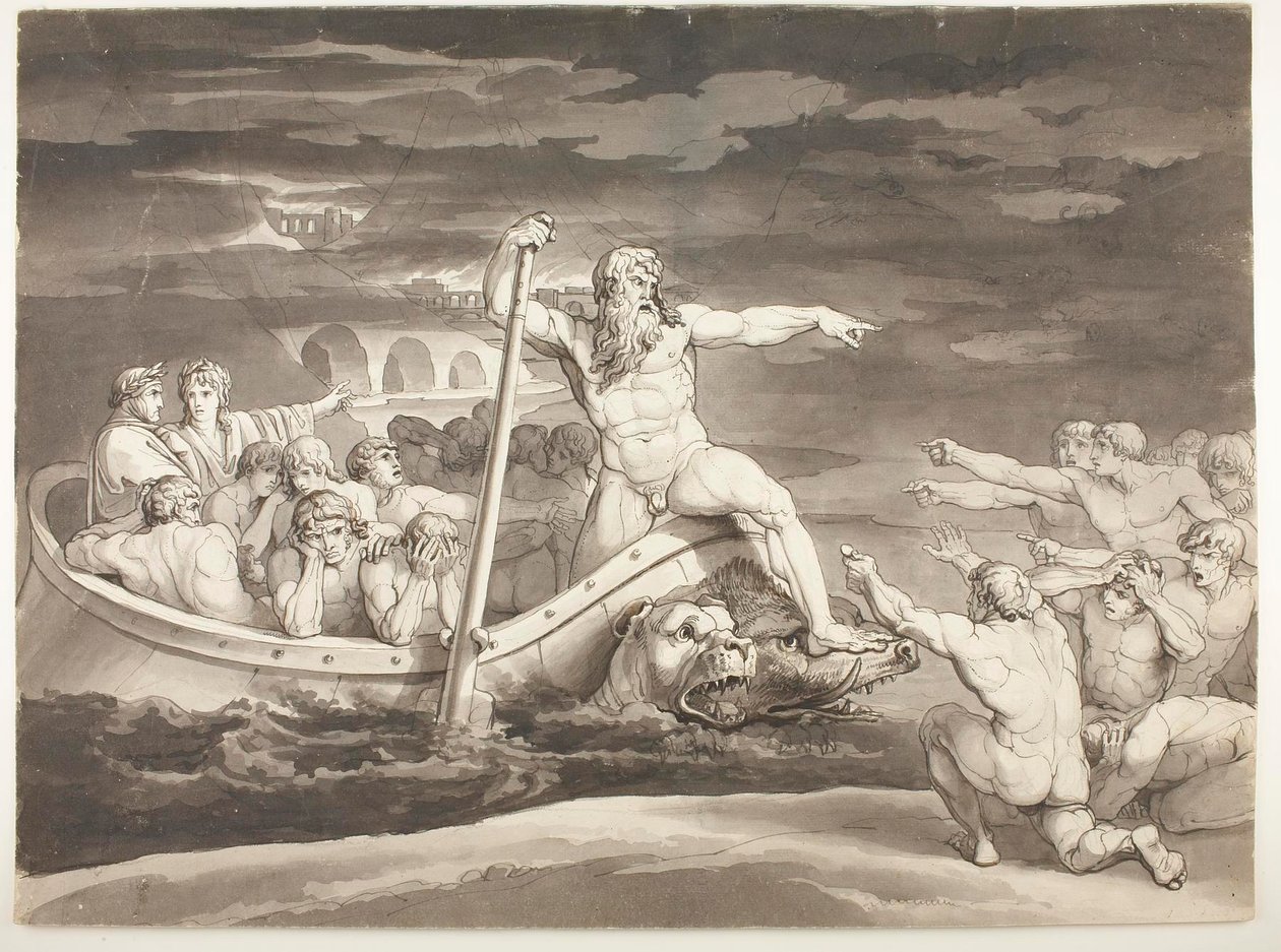 Charónova loď od Bartolomeo Pinelli